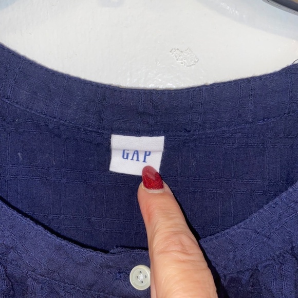 Gap size XL cotton navy blue top - Picture 4 of 5